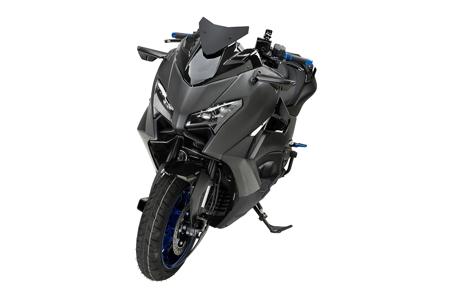 PUIG Downforce Naked Front Spoiler | mit ABE | schwarz | passend für Yamaha T-MAX 560 / TECH MAX - Modelle (2025-2026)