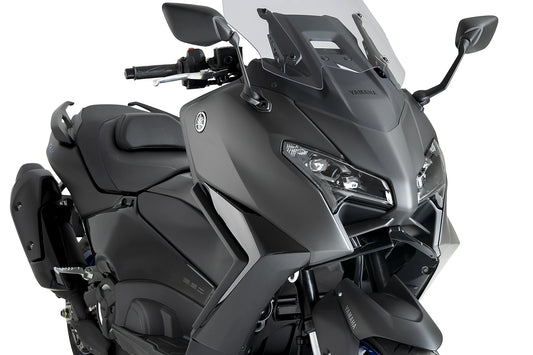 PUIG Downforce Naked Front Spoiler | mit ABE | schwarz | passend für Yamaha T-MAX 560 / TECH MAX - Modelle (2025-2026)