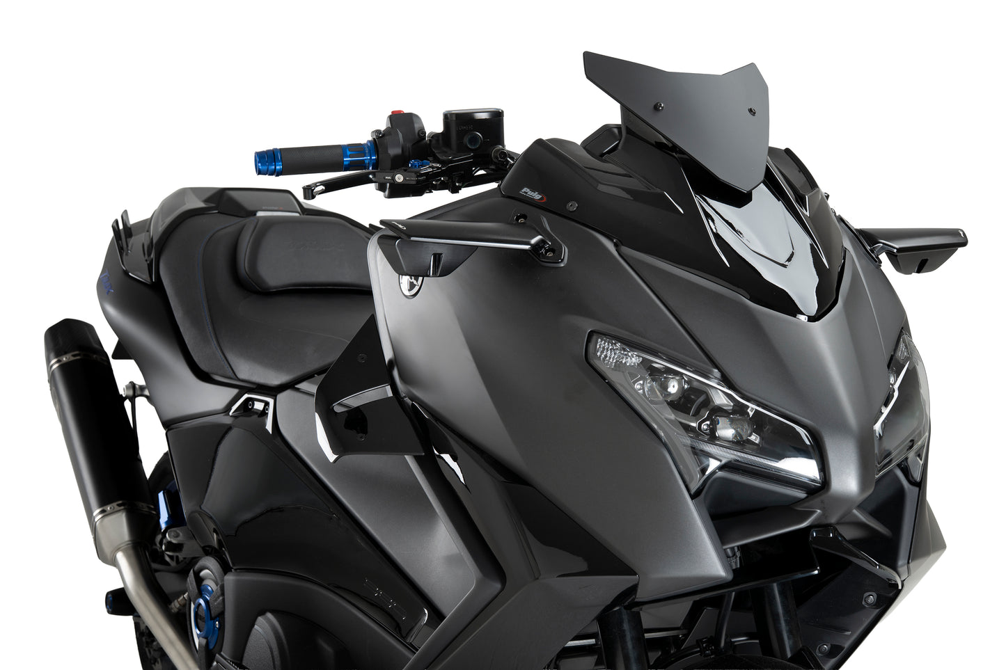 PUIG D12 Spoiler | mit ABE | schwarz | passend für Yamaha T-Max 560 / TECH MAX - Modelle (2022-2026)