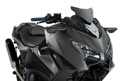 PUIG D12 Spoiler | mit ABE | schwarz | passend für Yamaha T-Max 560 / TECH MAX - Modelle (2022-2026)