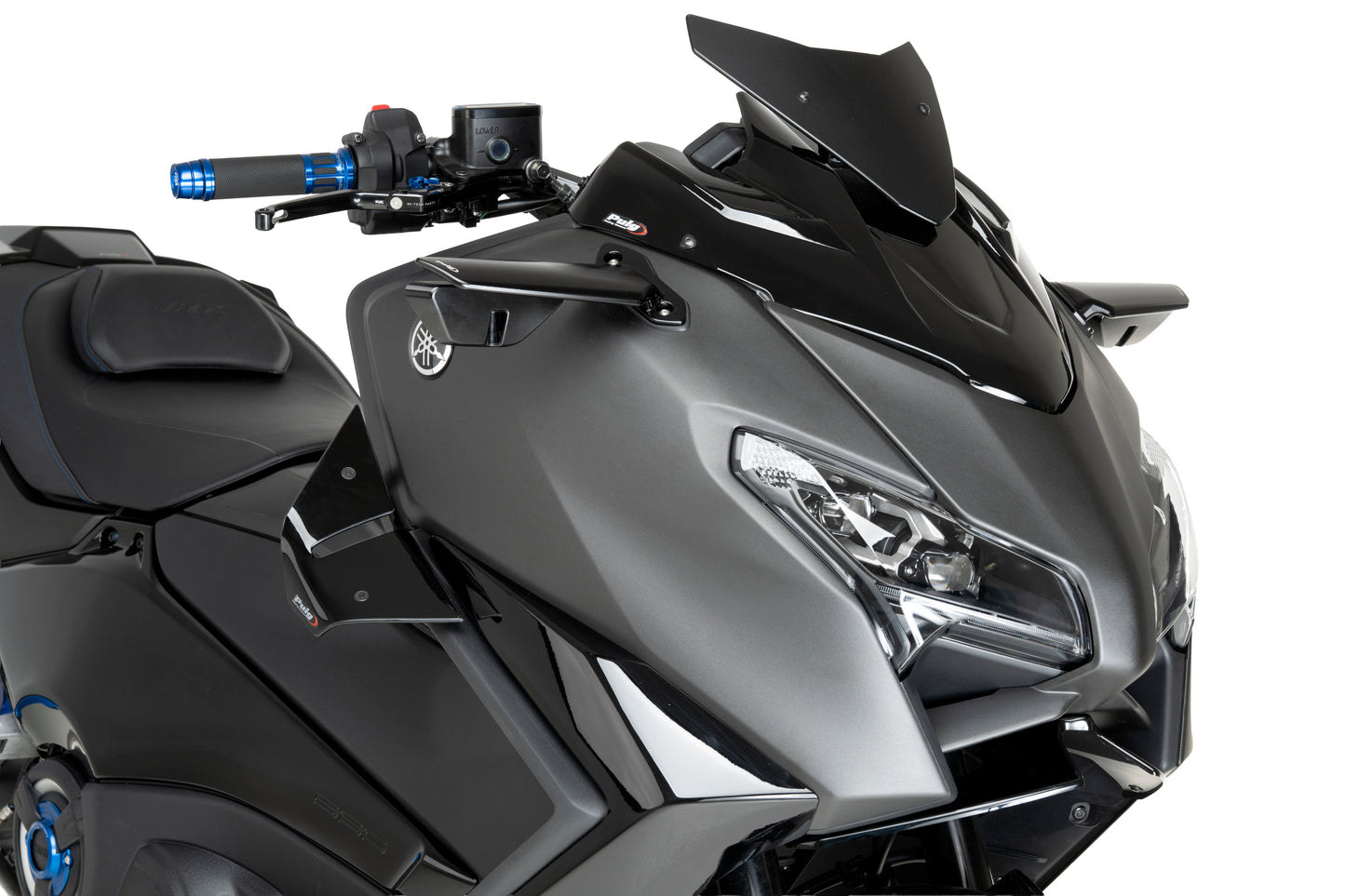 PUIG D12 Spoiler | mit ABE | schwarz | passend für Yamaha T-Max 560 / TECH MAX - Modelle (2022-2026)