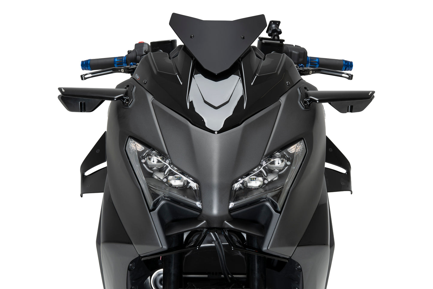 PUIG D12 Spoiler | mit ABE | schwarz | passend für Yamaha T-Max 560 / TECH MAX - Modelle (2022-2026)