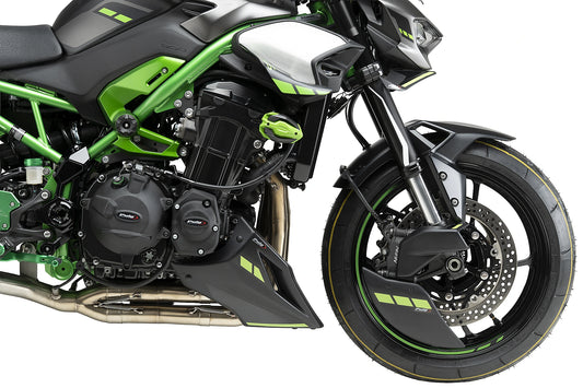 PUIG Motordeckelschoner | 3-teilig | schwarz | passend für Kawasaki Z900 / SE - Modelle (2025-2026)