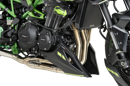 PUIG Motordeckelschoner | 3-teilig | schwarz | passend für Kawasaki Z900 / SE - Modelle (2025-2026)