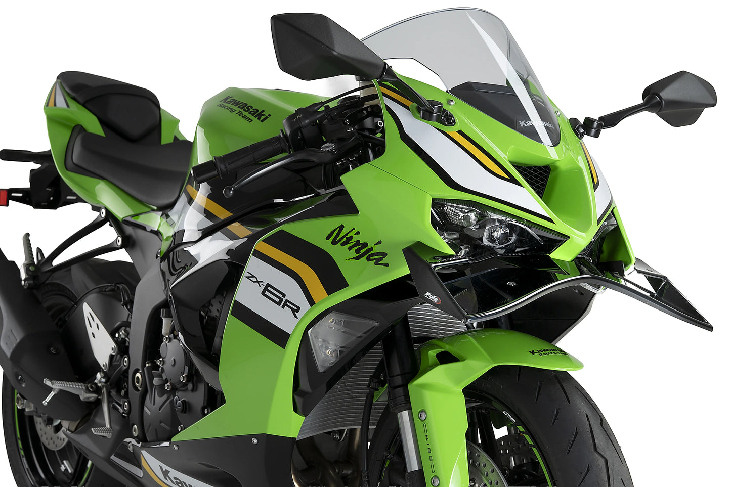 PUIG Frontspoiler GP | mit ABE | schwarz | passend für Kawasaki Ninja ZX-6R - Modelle (2024-2026)