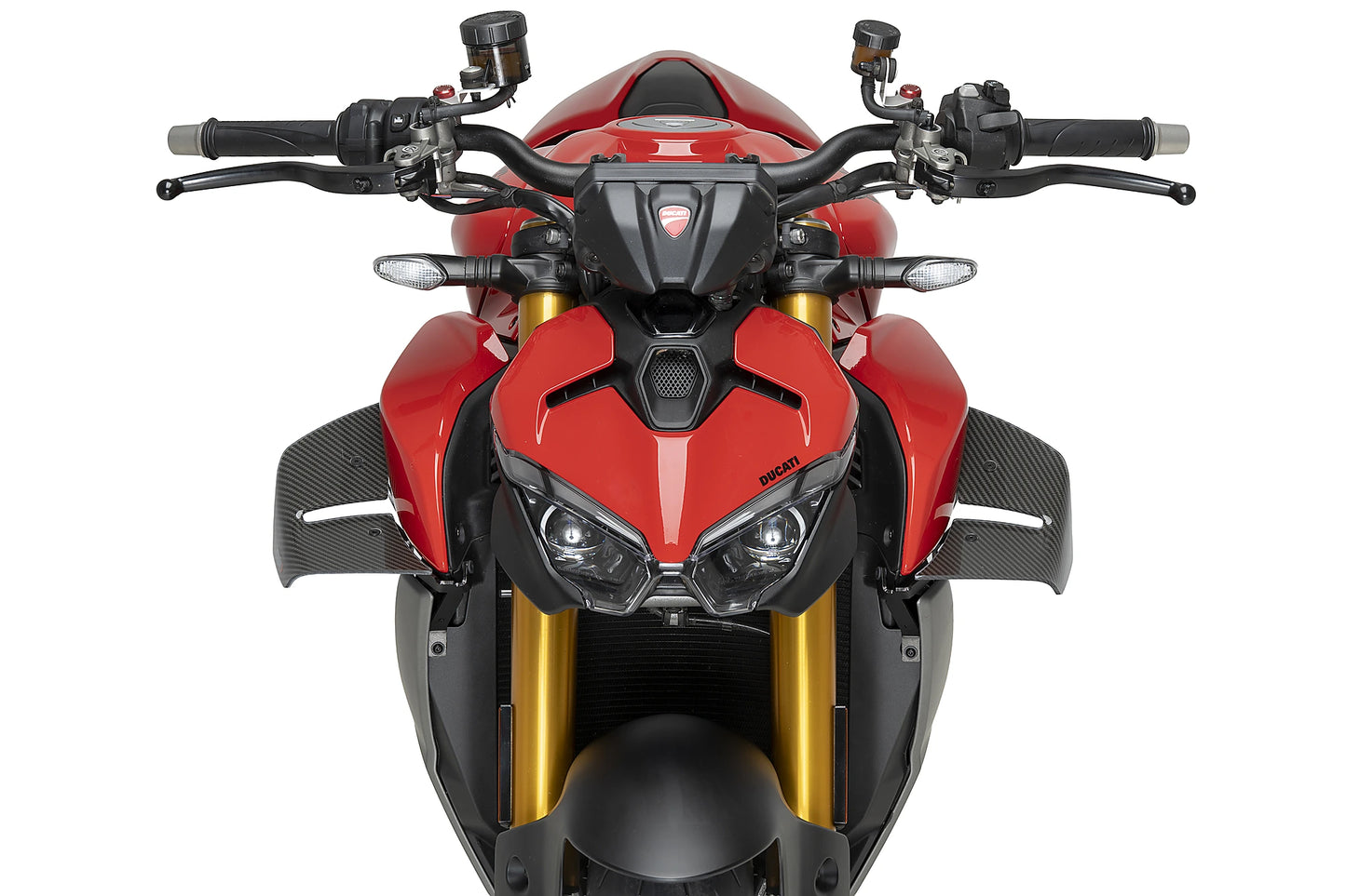 PUIG D12 Spoiler | mit ABE | carbon-look | passend für Ducati Streetfighter V2 / S - Modelle (2025-2026)