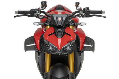 PUIG D12 Spoiler | mit ABE | carbon-look | passend für Ducati Streetfighter V2 / S - Modelle (2025-2026)