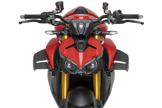 PUIG D12 Spoiler | mit ABE | carbon-look | passend für Ducati Streetfighter V2 / S - Modelle (2025-2026)