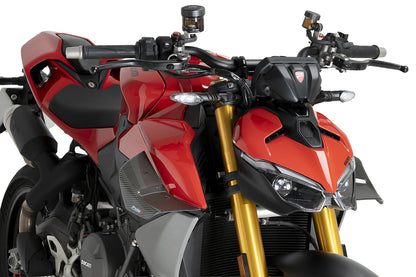 PUIG D12 Spoiler | mit ABE | carbon-look | passend für Ducati Streetfighter V2 / S - Modelle (2025-2026)