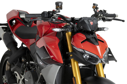 PUIG D12 Spoiler | mit ABE | matt-schwarz | passend für Ducati Streetfighter V2 / S - Modelle (2025-2026)