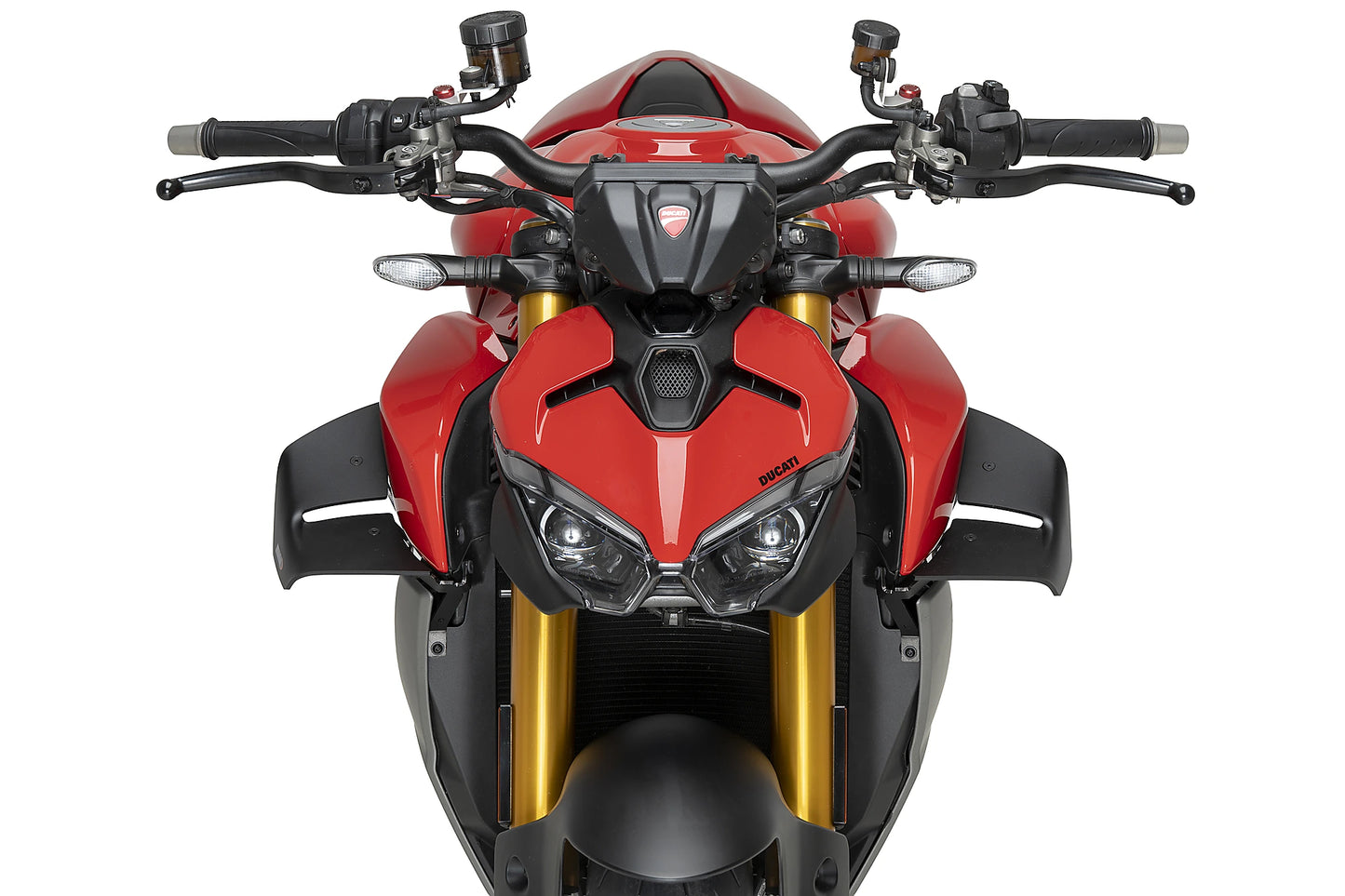 PUIG D12 Spoiler | mit ABE | matt-schwarz | passend für Ducati Streetfighter V2 / S - Modelle (2025-2026)