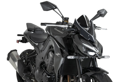 PUIG New Generation Sport Windschield | ABE | schwarz | passend für Kawasaki Z1100 / SE - Modelle (2026)