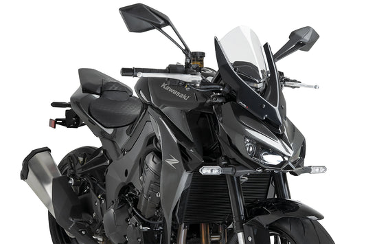 PUIG New Generation Touring Windschield | ABE | transparent | passend für Kawasaki Z1100 / SE - Modelle (2026)