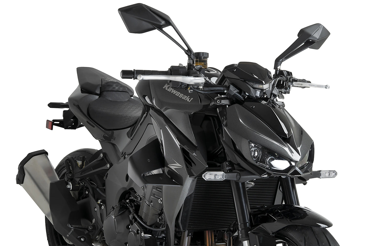 PUIG D12 Spoiler | mit ABE | matt-schwarz | passend für Kawasaki Z1100 / SE - Modelle (2025-2026)