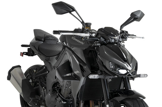 PUIG D12 Spoiler | mit ABE | matt-schwarz | passend für Kawasaki Z1100 / SE - Modelle (2025-2026)