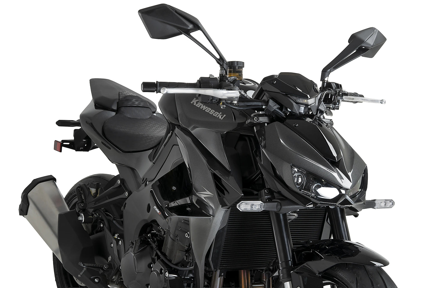 PUIG D12 Spoiler | mit ABE | schwarz | passend für Kawasaki Z1100 / SE - Modelle (2025-2026)