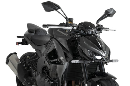 PUIG D12 Spoiler | mit ABE | schwarz | passend für Kawasaki Z1100 / SE - Modelle (2025-2026)