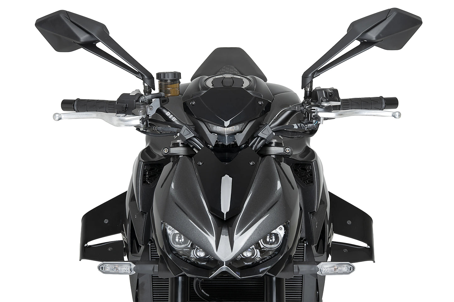 PUIG D12 Spoiler | mit ABE | schwarz | passend für Kawasaki Z1100 / SE - Modelle (2025-2026)