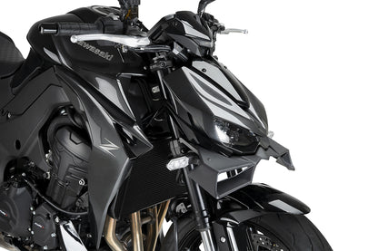 PUIG Downforce Naked Front Spoiler | ABE | matt-schwarz | passend für Kawasaki Z1000 - Modelle (2014-2016)