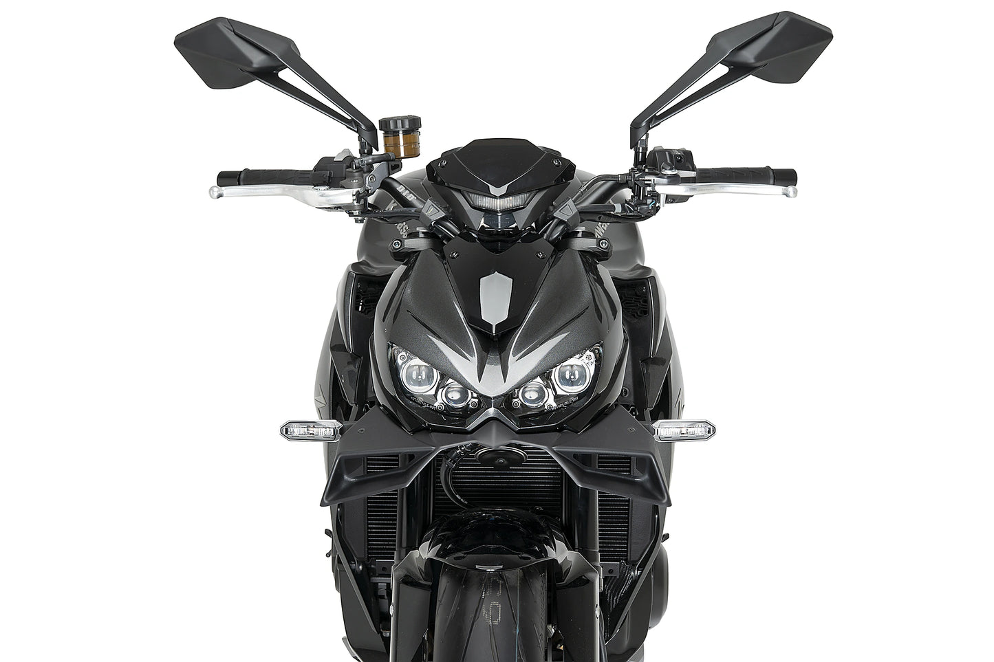 PUIG Downforce Naked Front Spoiler | ABE | matt-schwarz | passend für Kawasaki Z1000 - Modelle (2014-2016)