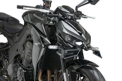 PUIG Downforce Naked Front Spoiler | ABE | schwarz | passend für Kawasaki Z1000 - Modelle (2014-2016)