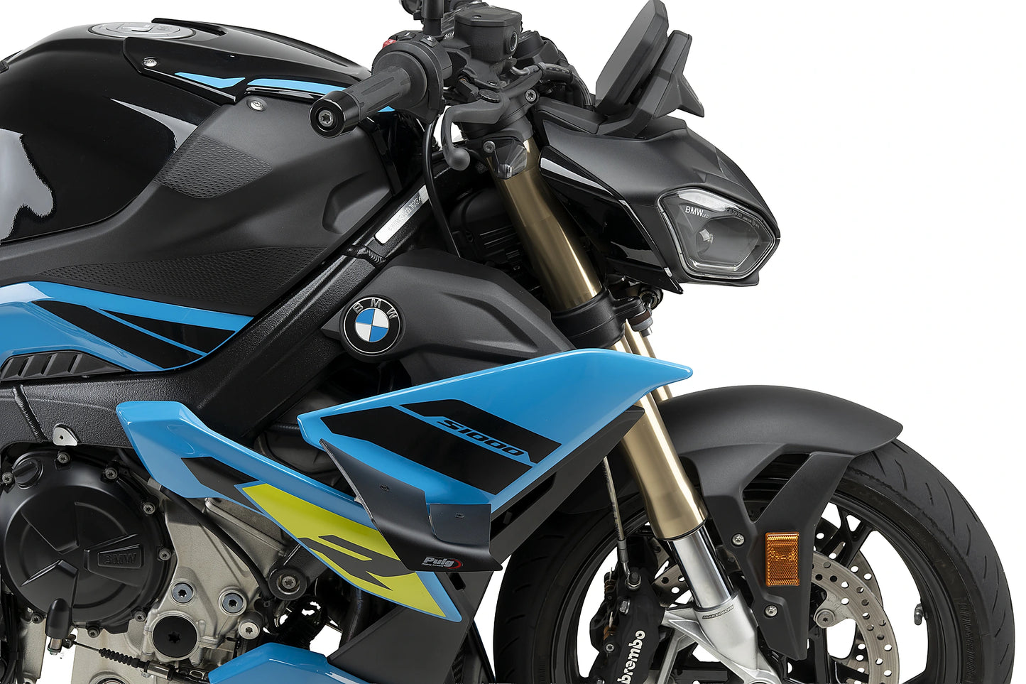 PUIG D12 Spoiler | mit ABE | matt-schwarz | passend für BMW S 1000 R - Modelle (2025-2026)