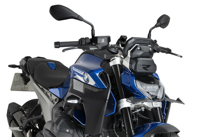 PUIG Downforce Naked Front Spoiler | mit ABE | matt-schwarz | passend für BMW R 1300 R Performance - Modelle (2025-2026)