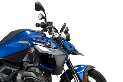 PUIG Downforce Naked Front Spoiler | mit ABE | matt-schwarz | passend für BMW R 1300 R Performance - Modelle (2025-2026)
