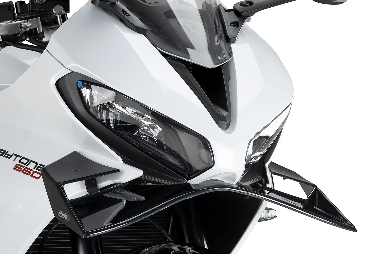 PUIG Frontspoiler GP | mit ABE | schwarz | passend für Triumph Daytona 660 - Modelle (2024-2025)