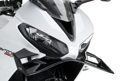 PUIG Frontspoiler GP | mit ABE | schwarz | passend für Triumph Daytona 660 - Modelle (2024-2025)