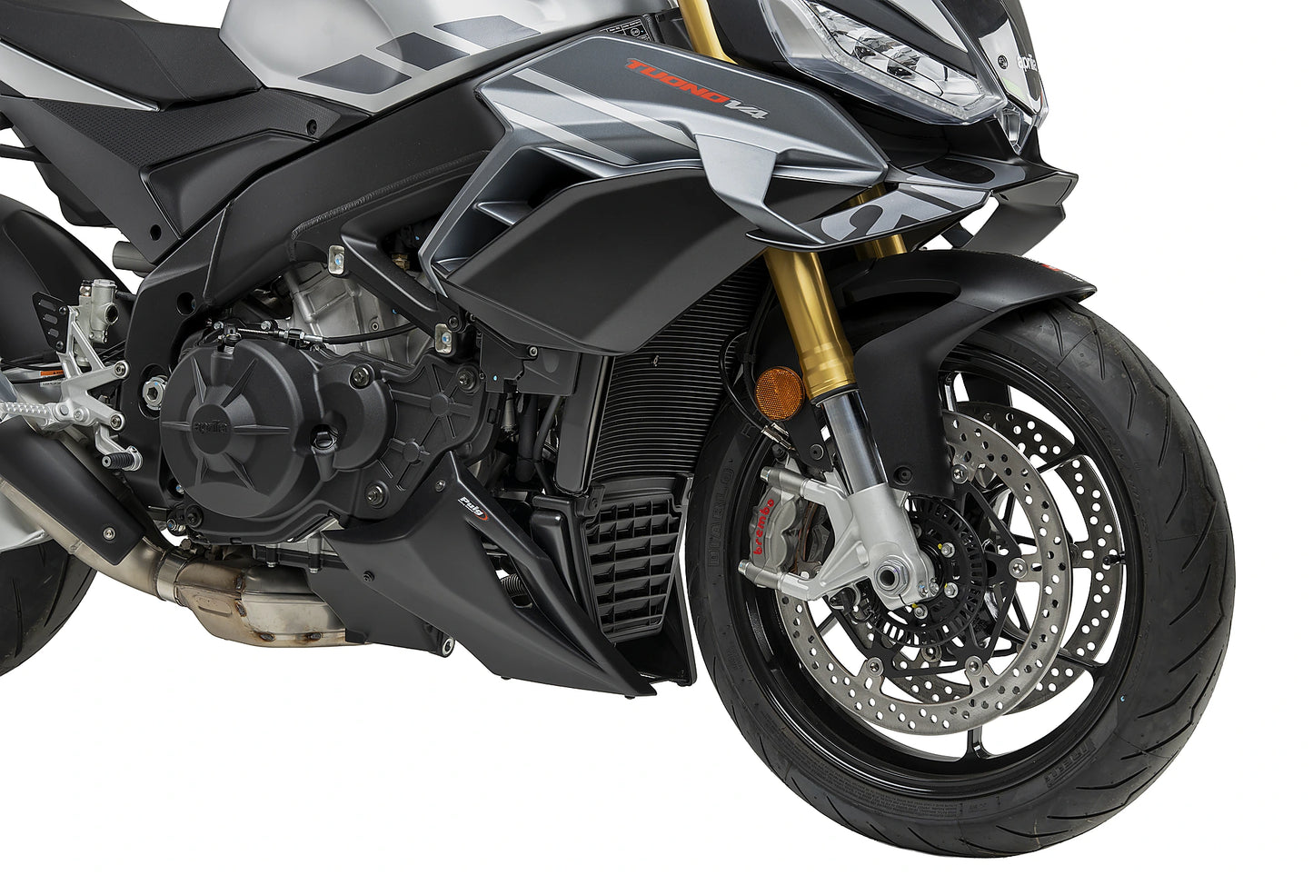 PUIG Bugspoiler | mit ABE | matt-schwarz | passend für Aprilia Tuono V4 1100 / Factory - Modelle (2021-2026)