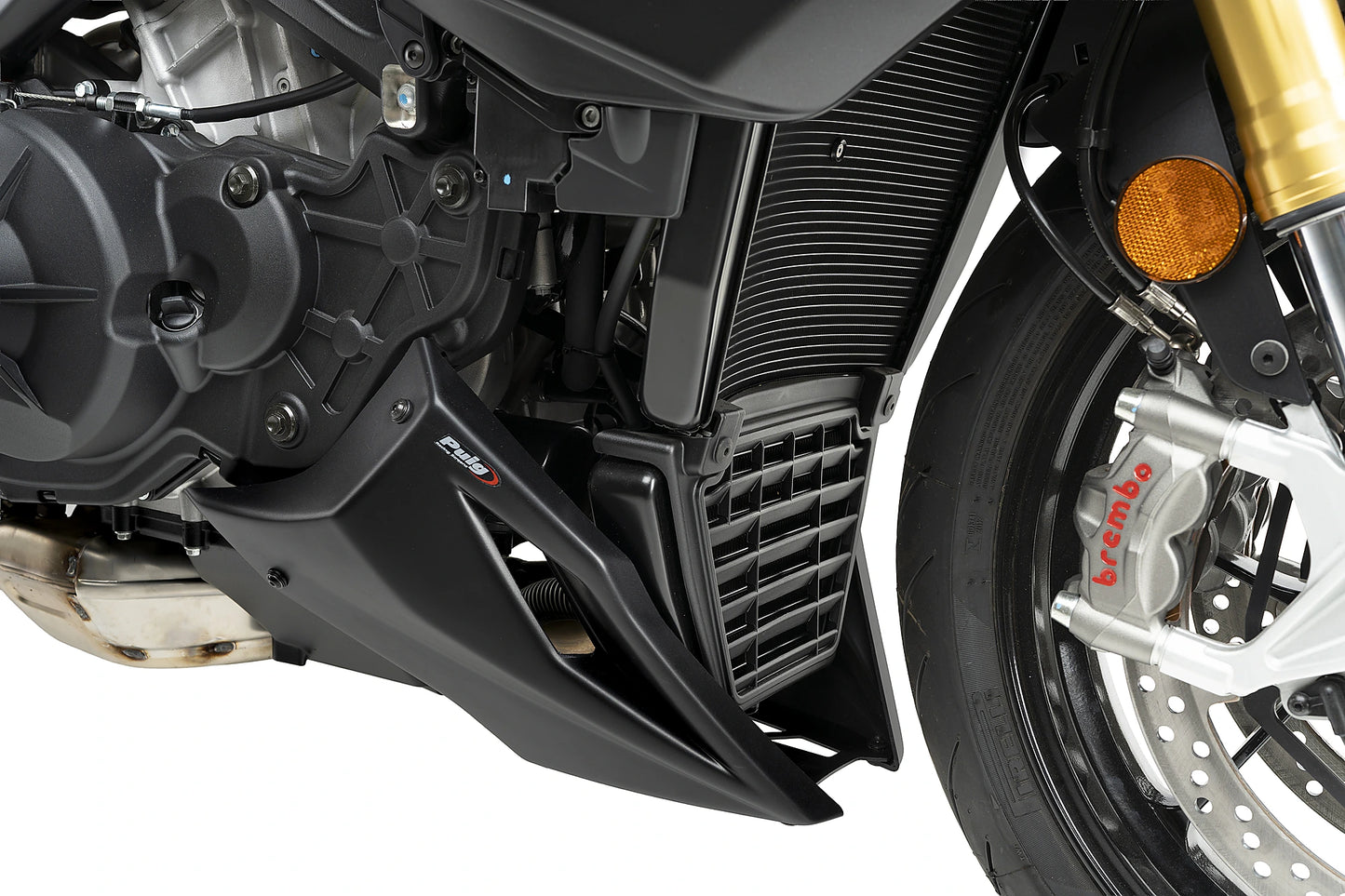PUIG Bugspoiler | mit ABE | matt-schwarz | passend für Aprilia Tuono V4 1100 / Factory - Modelle (2021-2026)