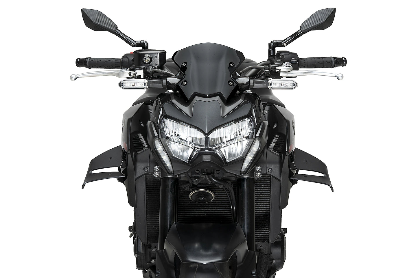 PUIG D12 Spoiler | mit ABE | matt-schwarz | passend für Kawasaki Z900 - Modelle (2020-2024)