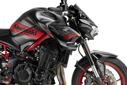 PUIG D12 Spoiler | mit ABE | matt-schwarz | passend für Kawasaki Z900 - Modelle (2020-2024)
