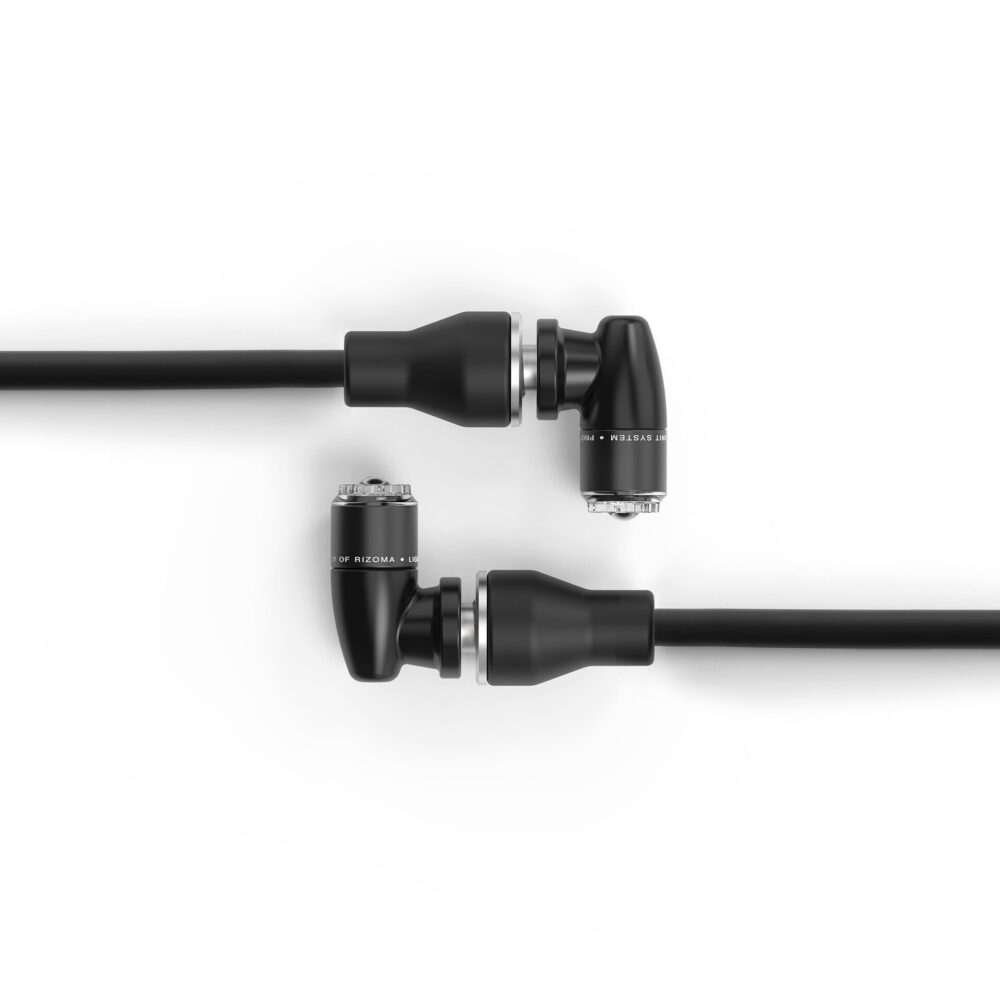 Rizoma Light Unit S mit Technopolymer Halter | mit ECE | PAAR | hinten | Blinker/Rücklicht/Bremslicht | mattschwarz eloxiert