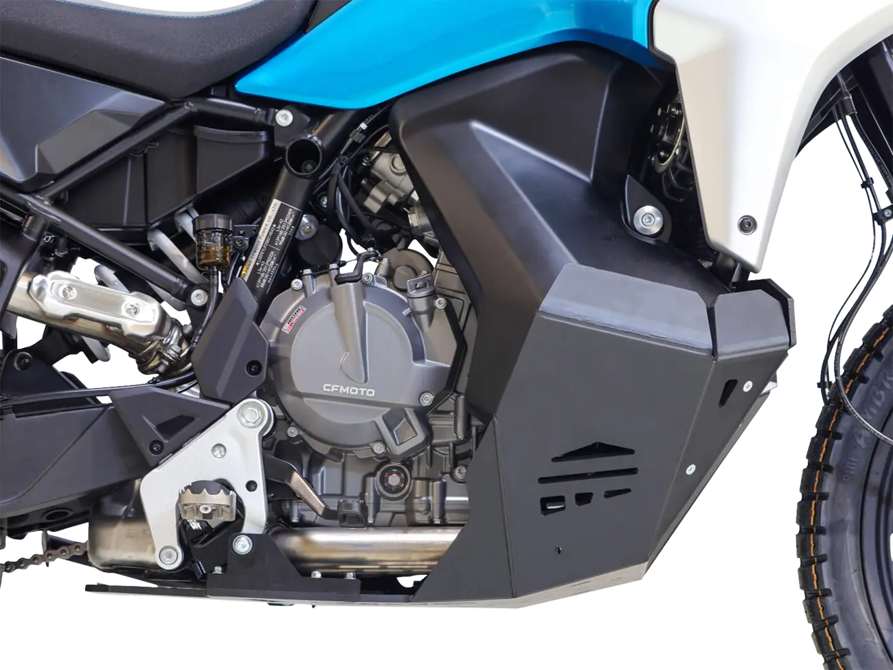 Axp Racing Adventure Motorschutzplatte | Schwarz | passend für CFMOTO MT-X 800 / Comfort - Modelle (2025-2026)