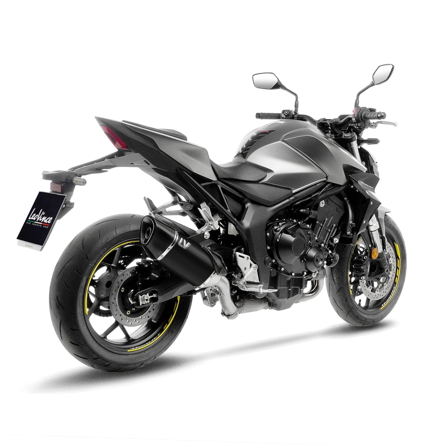 LeoVince LV-14 R | Slip-On Endschalldämpfer | E-Nummer | Black-Edition | passend für Honda CB 1000 Hornet / SP - Modelle (2025-2026)