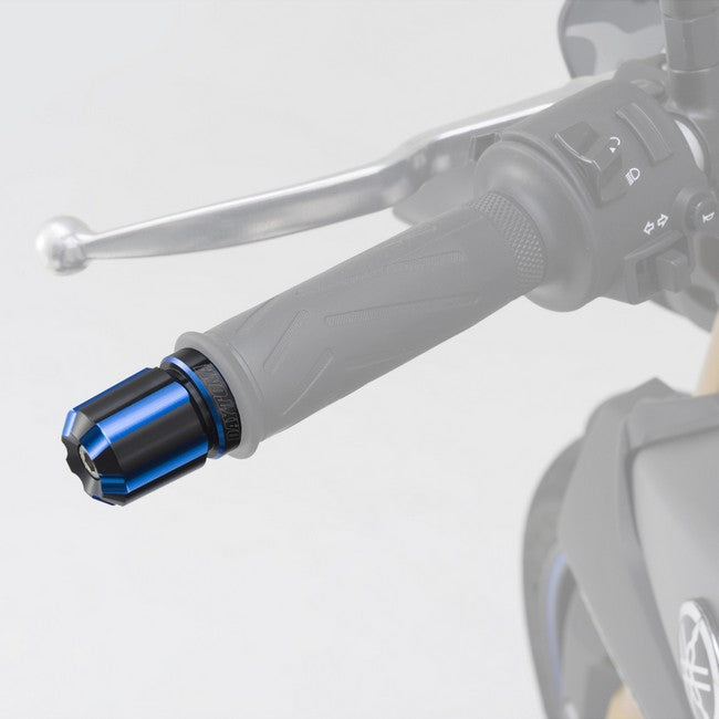 Daytona - Lenkerenden / Lenkergewichte "GROOVE" | blau - schwarz eloxiert | 7/8"+1" Lenker mit Ø 14-19 mm | Paar | ALU | Lenkerenden | Lenkergewichte