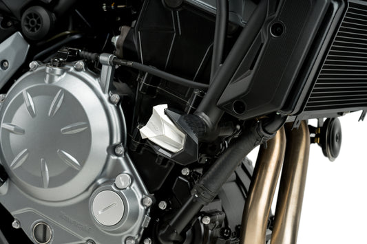 PUIG Sturzpads S19 | weiss | passend für Kawasaki Z900 / SE - Modelle (2025-2026)