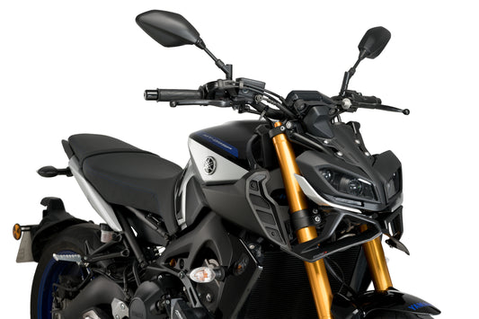 PUIG Downforce Naked Front Spoiler | mit ABE | matt-schwarz | passend für Yamaha MT-09 / SP - Modelle (2017-2020)