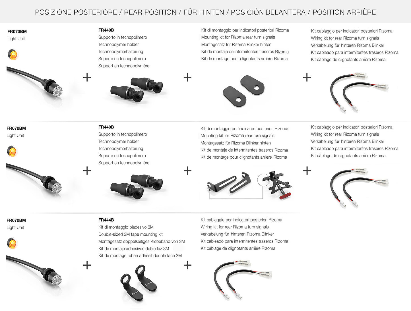 Rizoma Light Unit LED-Blinker | mit ECE | PAAR | vorne/hinten | mattschwarz eloxiert
