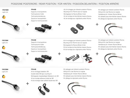 Rizoma Light Unit LED-Blinker | mit ECE | PAAR | vorne/hinten | mattschwarz eloxiert