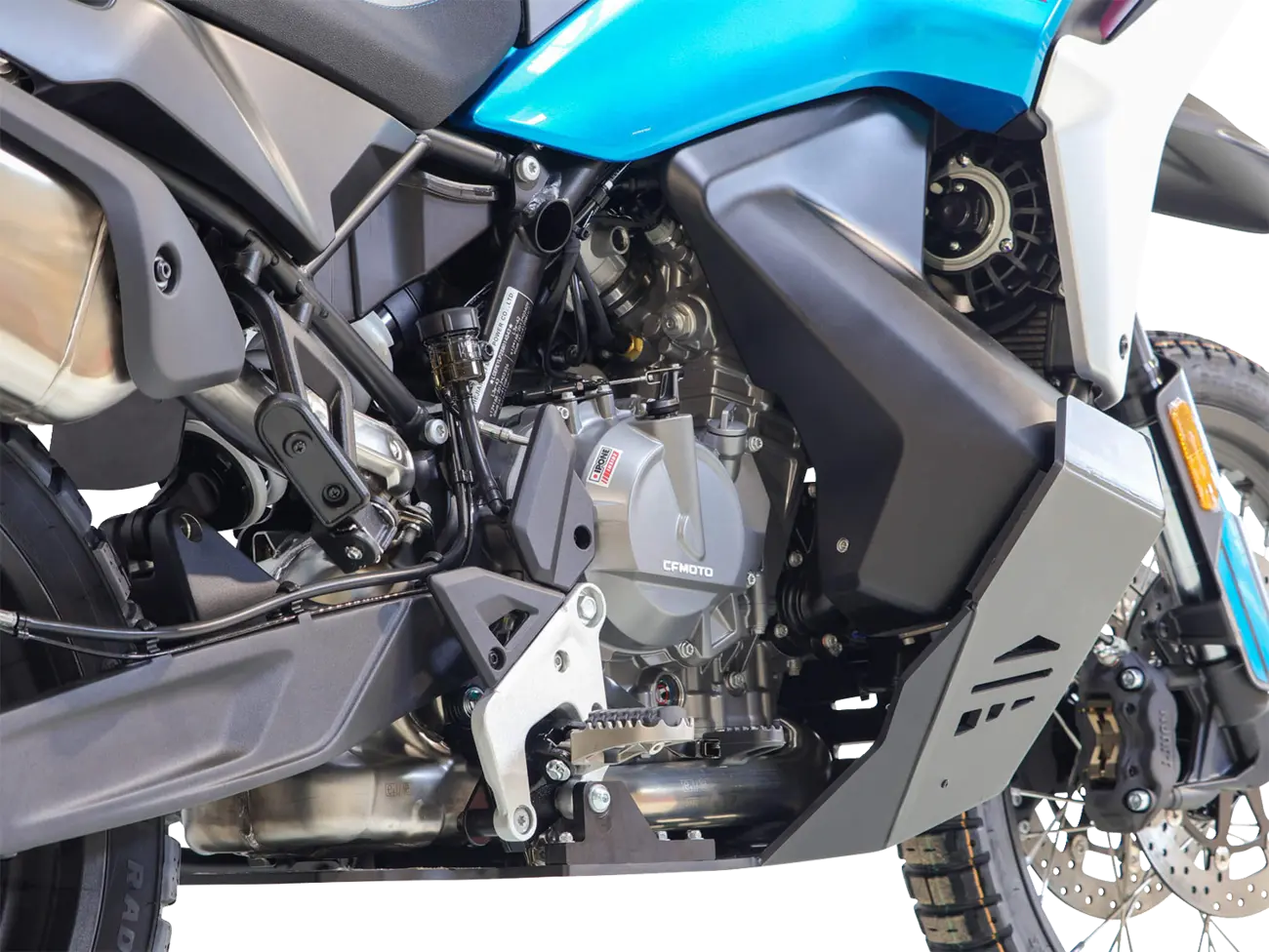 Axp Racing Adventure Motorschutzplatte | Schwarz | passend für CFMOTO MT-X 800 / Comfort - Modelle (2025-2026)