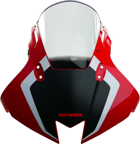 MRA Verkleidungsscheibe | Racingscheibe | Rot | rauchgrau | NUR RENNSTRECKE | passend für Honda CBR 600 RR - Modelle (2024)