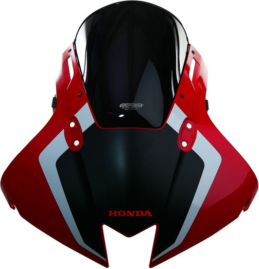 MRA Verkleidungsscheibe | Racingscheibe | Rot | schwarz | NUR RENNSTRECKE | passend für Honda CBR 600 RR - Modelle (2024)