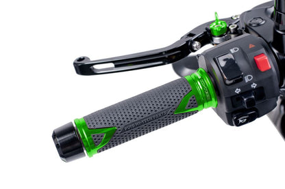 PUIG Griffe Radikal | 123mm | PAAR | gruen | passend für Kawasaki Z900 / SE - Modelle (2025-2026)