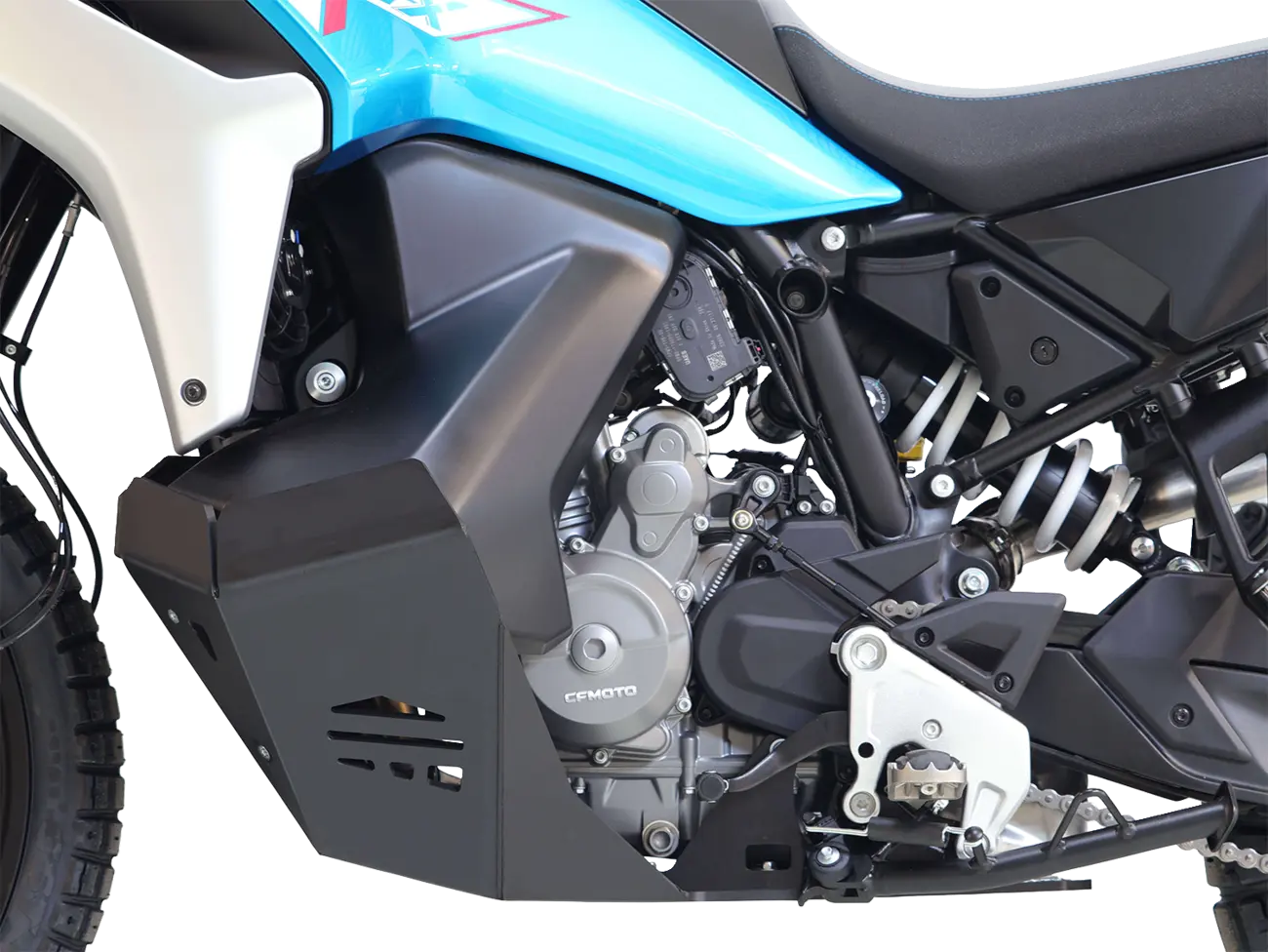 Axp Racing Adventure Motorschutzplatte | Schwarz | passend für CFMOTO MT-X 800 / Comfort - Modelle (2025-2026)