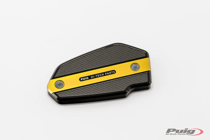 PUIG Bremsflüssigkeitsbehälter-Abdeckung | vorne | gold | passend für Kawasaki Z900 / SE - Modelle (2025-2026)