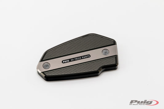 PUIG Bremsflüssigkeitsbehälter-Abdeckung | vorne | silber | passend für Kawasaki Z900 / SE - Modelle (2025-2026)