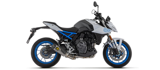 Arrow Exhaust Auspuff Komplettanlage inkl. Krümmer & Carbon Endkappe | ABE | WORKS TITAN | passend für Suzuki GSX-8S & GSX-8R (Euro 5) - Modelle (2023-2024)